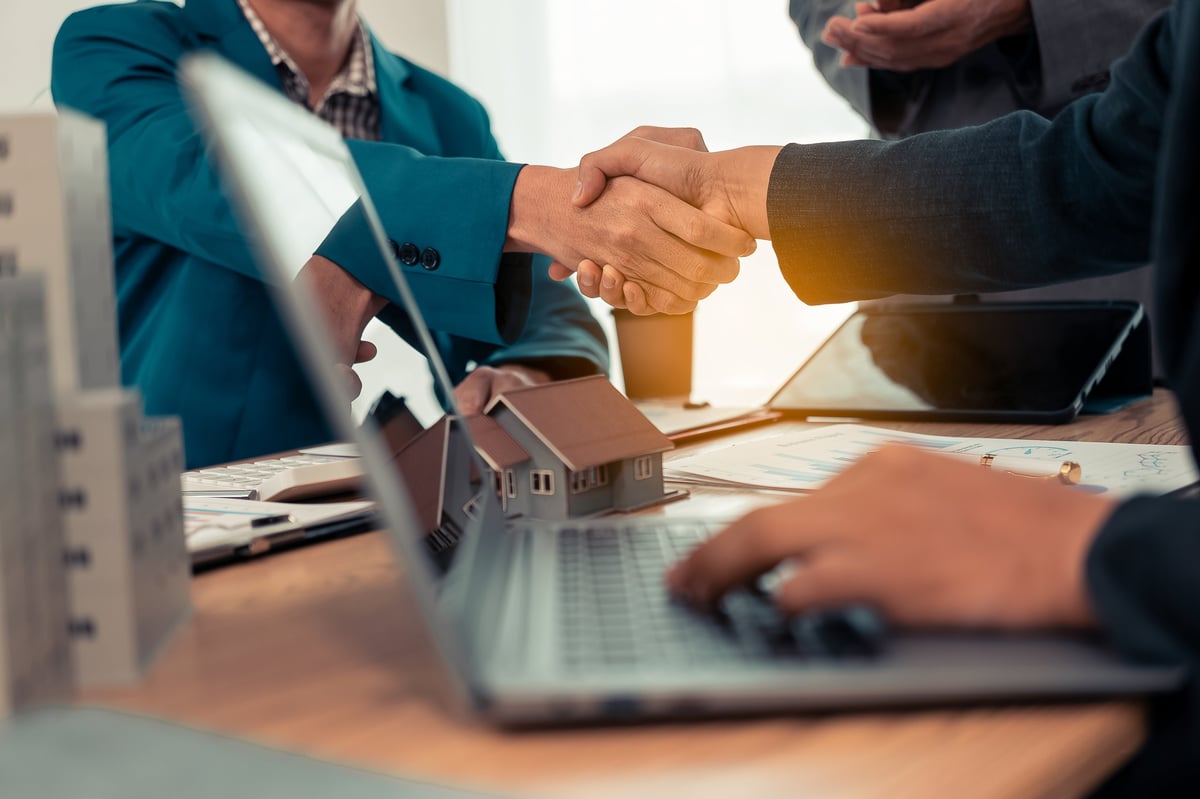 Handshake business concept